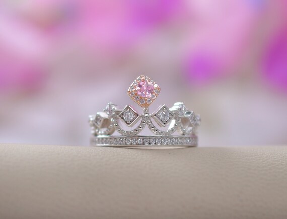 Princess crown engagement rings deals