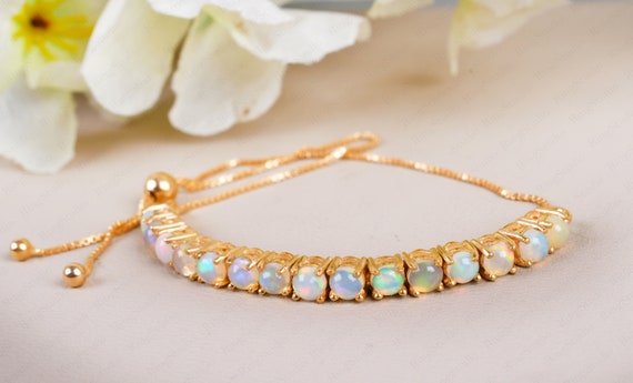 Adjustable opal bracelet sale
