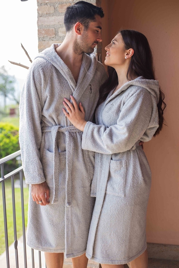 Couples Men Women Unisex Soft Cotton Bathrobe Bathtowel Night-gown Thin  Terry Waffle Sauna Bath Robe Night-robes | Wish