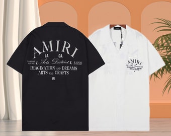 Camiseta Amiri, Camisa de playa Amiri, Camisa Amiri estampada vintage, Sudadera casual Hip Hop Amiri, Sudadera con capucha Amiri, Regalo de pantalones Amiri