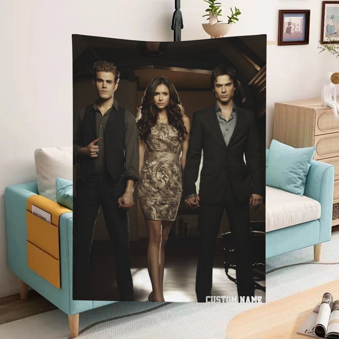 The Vampire Diaries Blanket Soft Warm Flannel Throw Custom Etsy