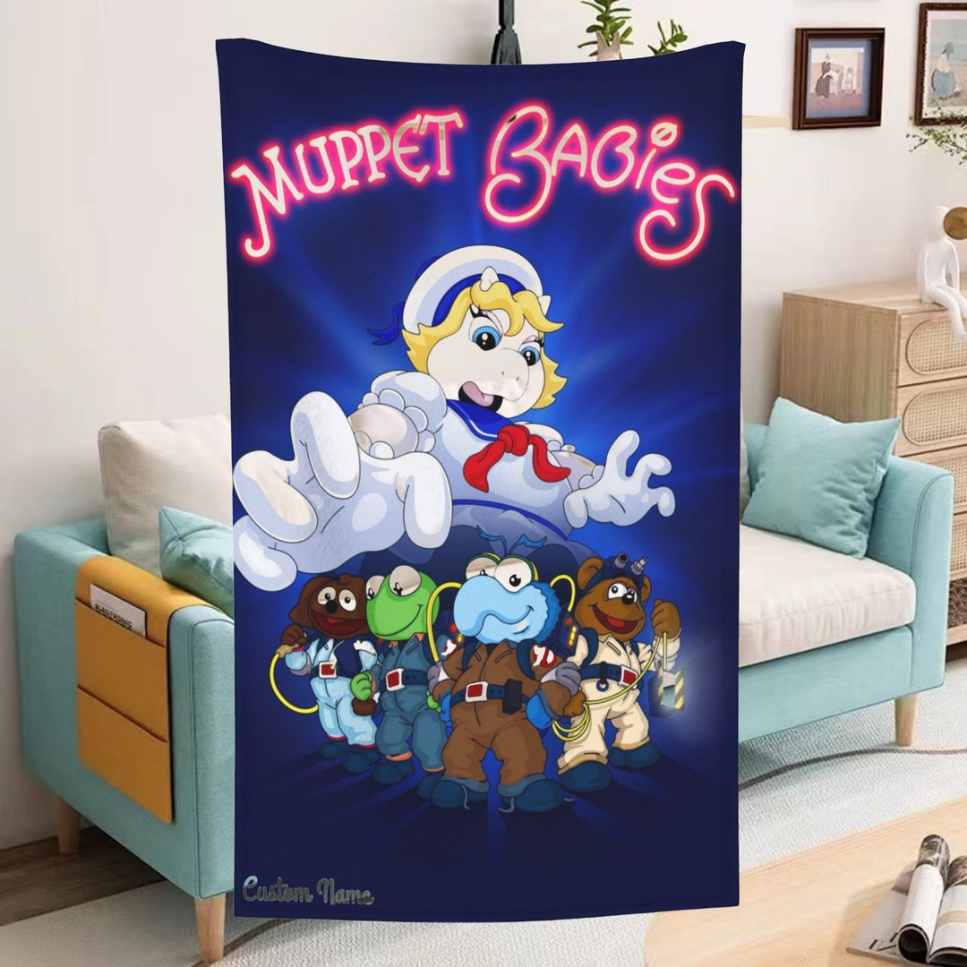 Muppet Babies Blanket Soft Warm Flannel Throw Custom Name Blanket for