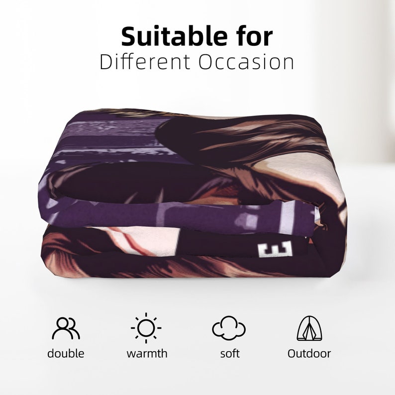 The Vampire Diaries Blanket Soft Warm Flannel Throw Custom Etsy