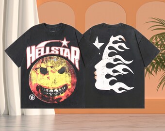 Hellstar T-Shirt, Printed Pattern Hellstar Shirt, Fashion Casual Couple Hip Hop Hellstar Short Sleeve Tee, Best Gifts Hellstar Tee | HS29U