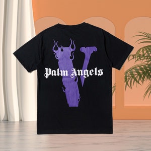 Vlone Palm Angels Purple T-shirt (Large)