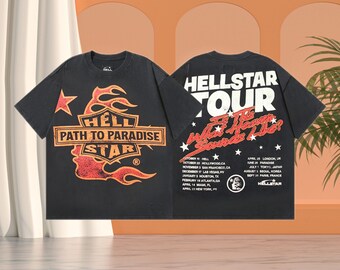 Hellstar T-Shirt, Printed Pattern Hellstar Shirt, Fashion Casual Couple Hip Hop Hellstar Short Sleeve Tee, Best Gifts Hellstar Tee | HS19C