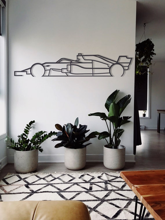 Formule 1 / F1 Metal Silhouette Wall Art, Metal Wall Art, Metal Wall Decor, Cadeau pour les amateurs de voiture, Car Silhouette, Car Guy Gift