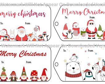 Disney Christmas Tags Disney Christmas Christmas Tags - Etsy UK