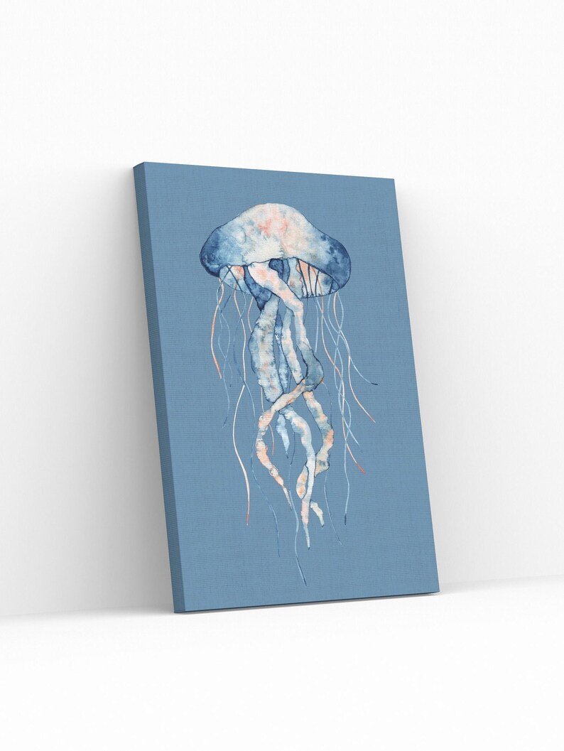 Printable Watercolor of Jellyfish / Wall Art - Etsy