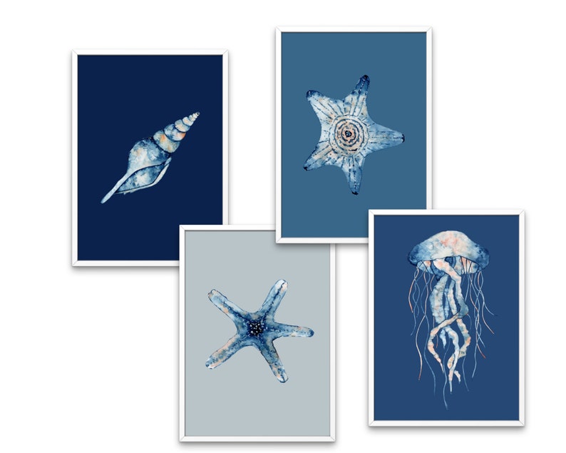 Printable Watercolor of Jellyfish / Wall Art - Etsy