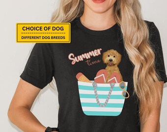 Goldendoodle T-Shirt, Labradoodle Beach Shirt, My Dog Custom Shirt, Dog Mama Vacation T-Shirt, Golden Doodle Bernedoodle, Dog Mama Gifts