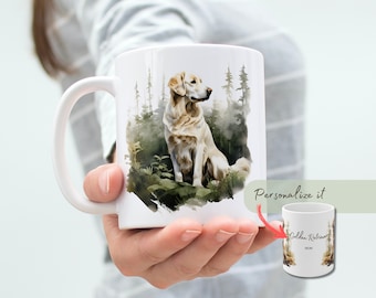 Golden Retriever personalisierte benutzerdefinierte Tasse für Hundemutter Geschenk für Golden Retriever-Hundebesitzer Haustier-Tasse für Golden Retriever-Kaffee-Teetasse-Liebhaber