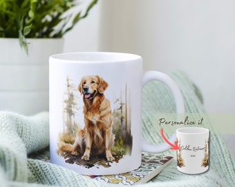 Golden Retriever Mug Personalized Dog Mom Gift for Golden Retriever Dads and Dog Owners Pet Mug for Golden Retriever Coffee Tea Cup Lovers