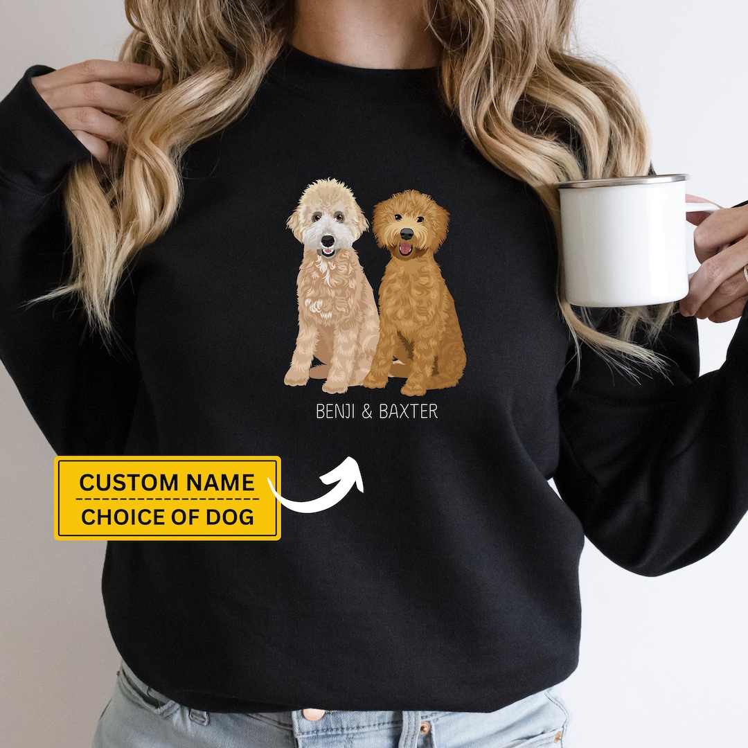Goldendoodle Labradoodle Custom Dog Sweatshirt, My Dog Name Personalized Sweater, Golden Doodle
