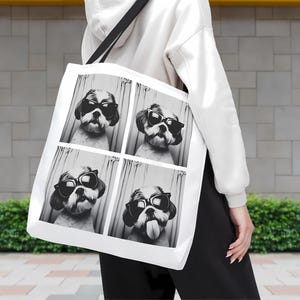 Shih Tzu Tote, lustige Hundetasche, Hundeliebhaber Einkaufstasche, Shih Tzu Geschenk, Hundemama Tasche, Hund wiederverwendbare Tasche, wiederverwendbare Hundetasche, Hund Leinwand Schultertasche