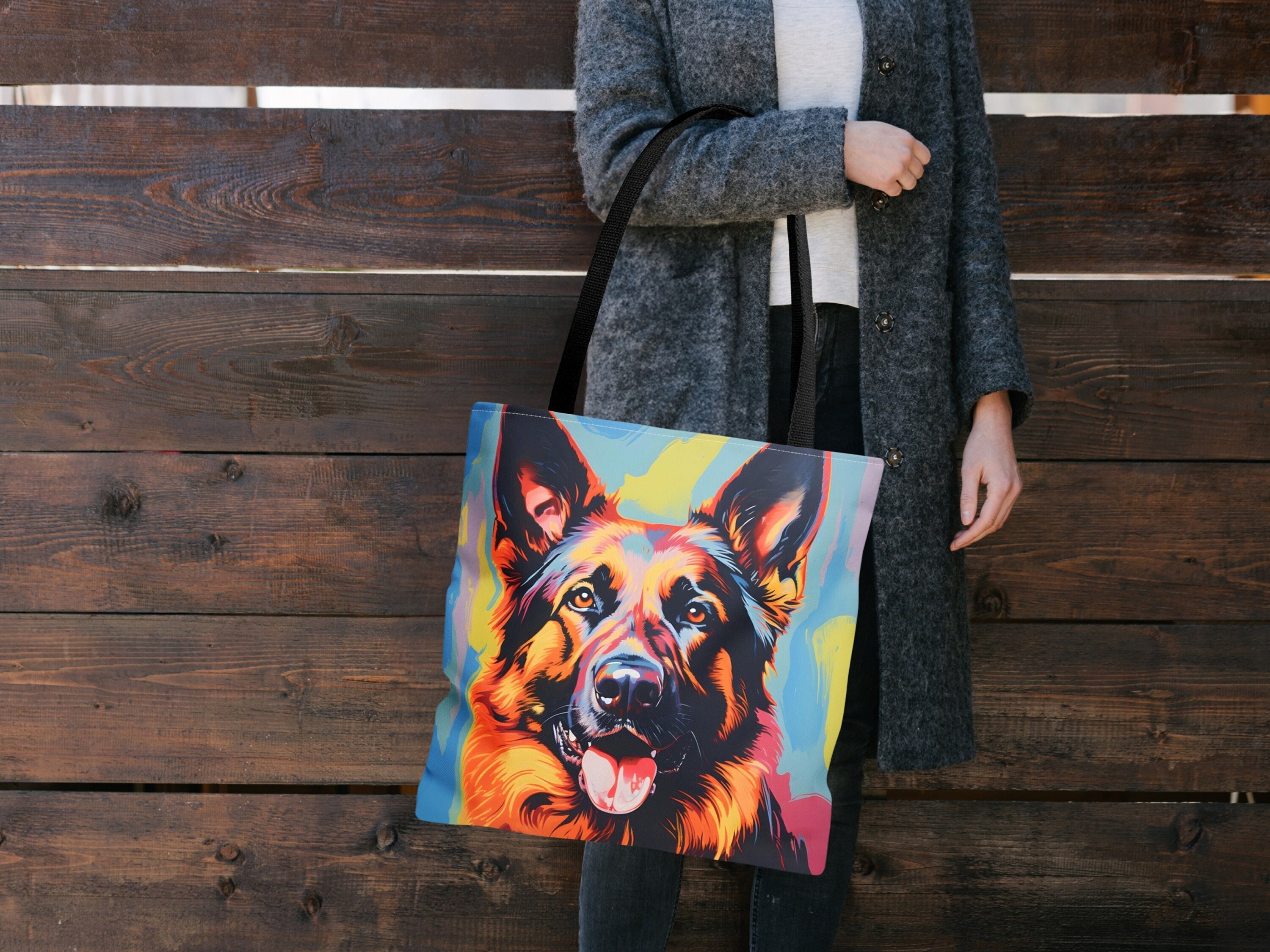 ABPHQTO Poster Portrait Dog Dachshund Canvas Bag Reusable Tote Grocery  Shopping Bags Tote Bag 14x16 inch 