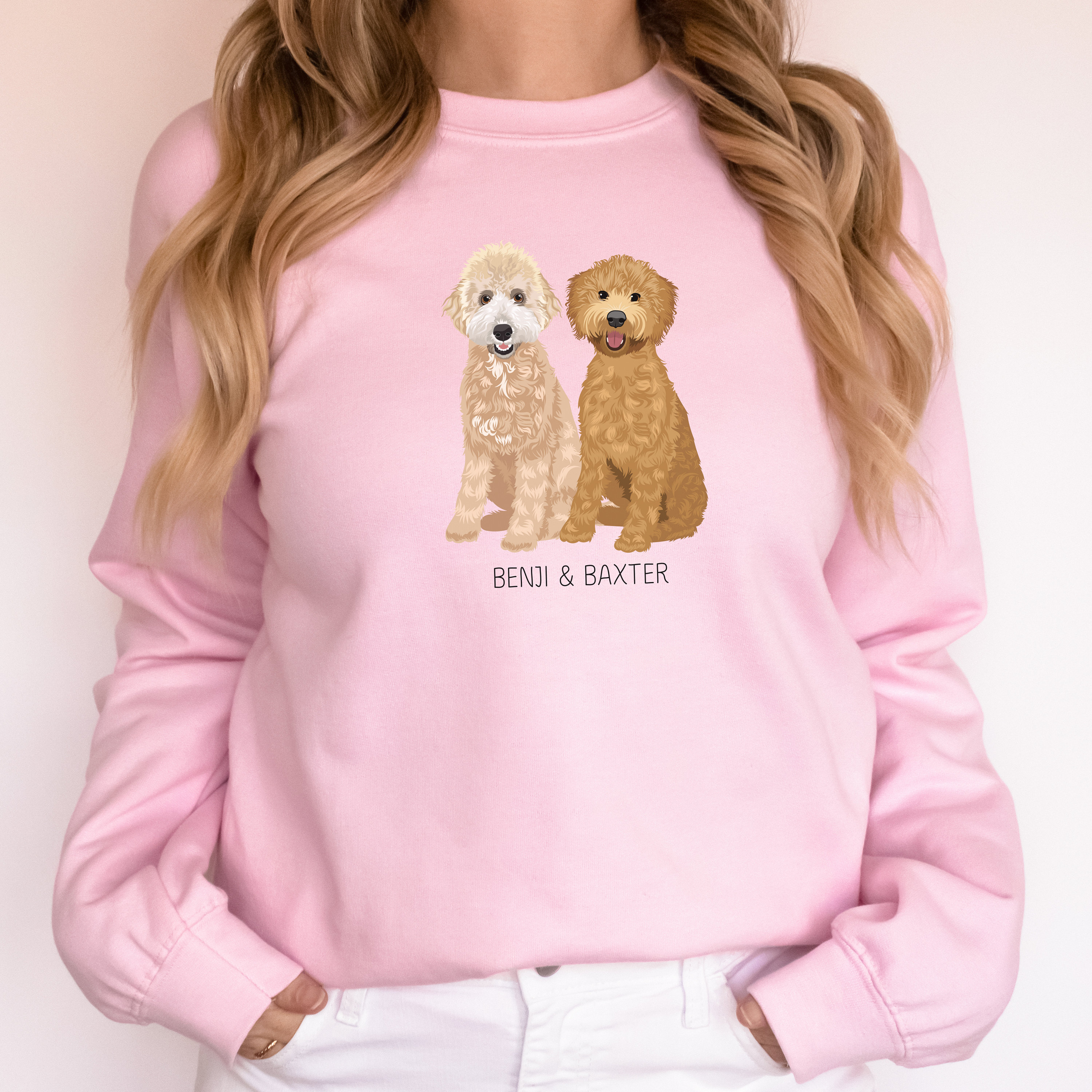 Goldendoodle Labradoodle Custom Dog Sweatshirt My Dog Name Etsy