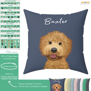 Bernedoodle Throw Pillow - Personalized Pillow for Pet Owners