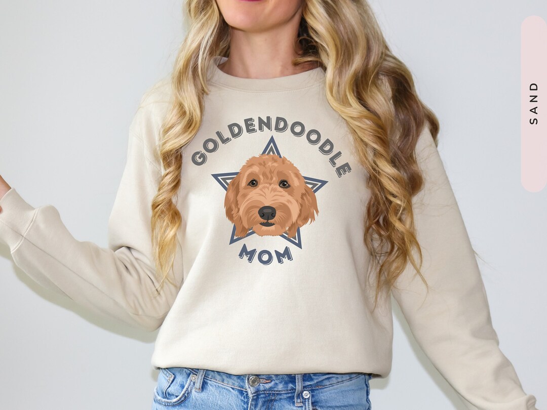 Cute Goldendoodle Pet Dog Sweatshirt, Personalized Doodle Owner Shirt Gift, Proud Dog Mom