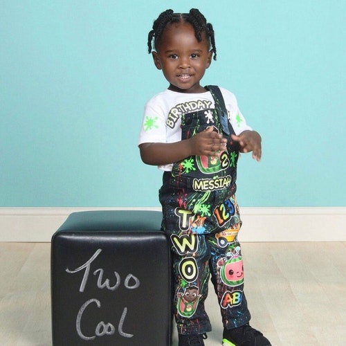Inspired shops Coco Birthday Outfit Custom Overalls
