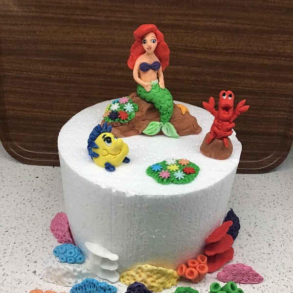 Unofficial little mermaid edible cake topper