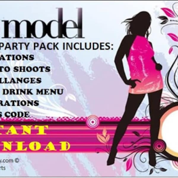 Next Top Model Party Plan - Top Model party games - Top Model activities - Teenager party theme - Top Model Birthday ideas  games&activities