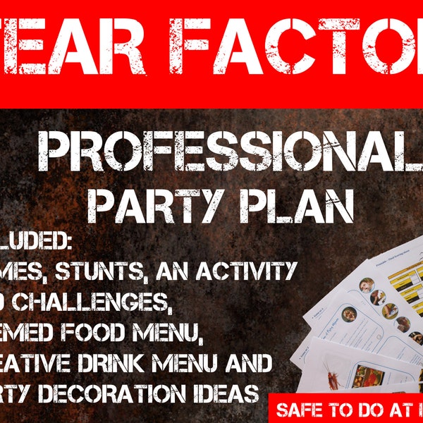 Fear Factor party plan - Teenager party ideas - Halloween party ideas - Fear Factor challanges - Scary but fun party games and activities