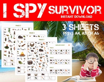 TV サバイバー I spy ゲーム - TV サバイバー バースデー パーティー ゲーム - TV ショー サバイバー チャレンジ - サバイバー チャレンジ ルック アンド ファインド ゲーム - サバイバー ゲーム