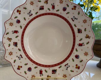 Plato navideño vintage de Villeroy & Boch: diseño Toy's Delight
