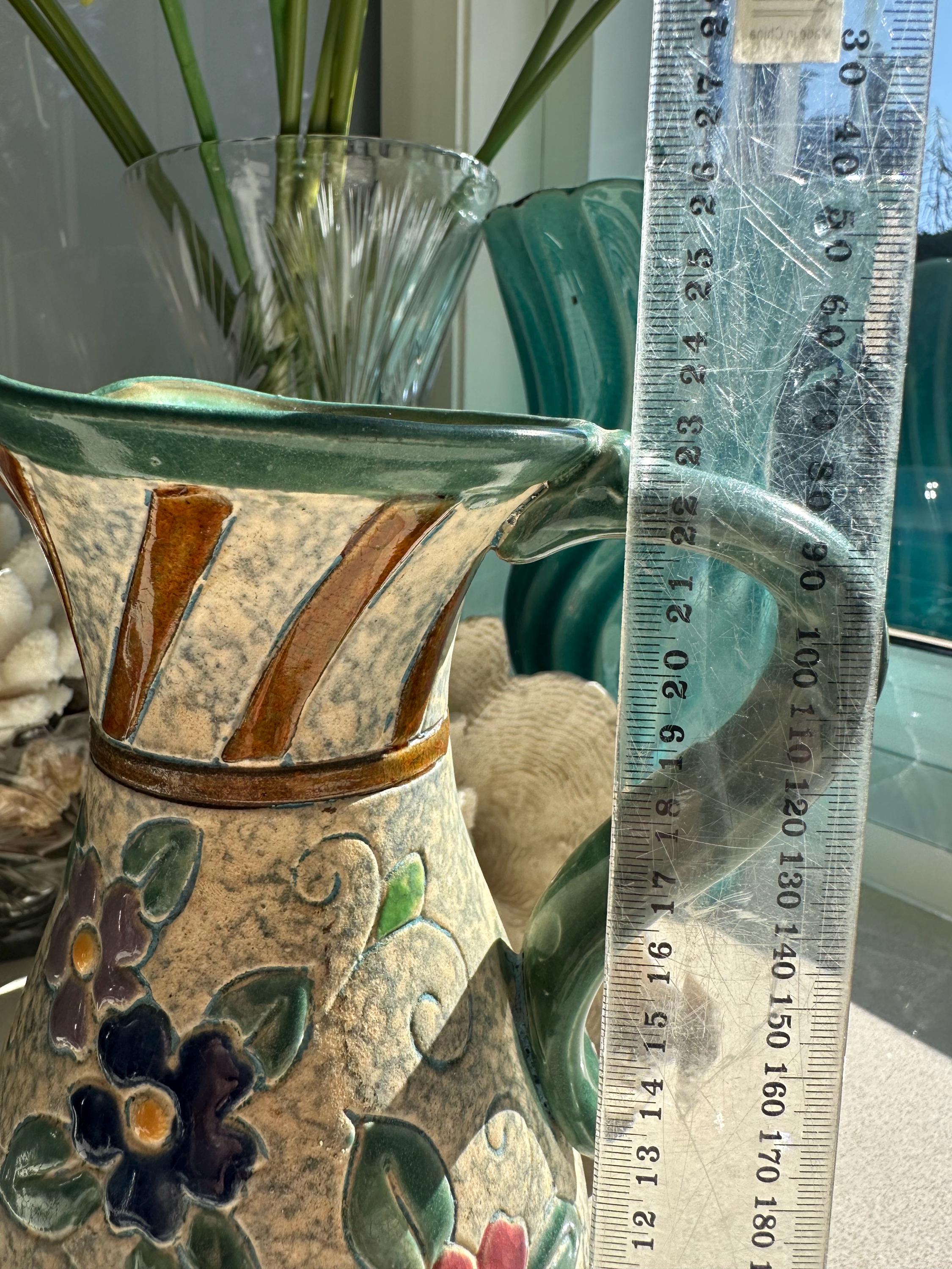 ヴィンテージの日本製花瓶（ピッチャー）｜マジョリカ焼き 1940～60