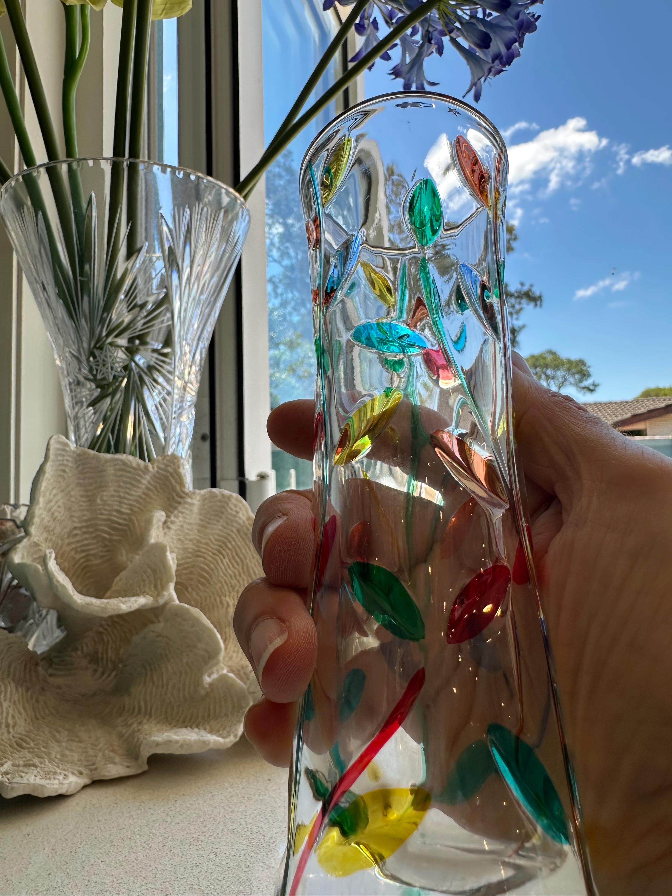 CC Zecchin Venezia Art Glass Vase • 18.5 Cm • Hand Decorated