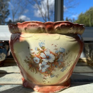 ANTIQUE GRIMWADES STOKE on Trent Antique Decorative Planter Jardiniere circ 1900's