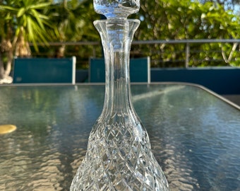 Carafe à whisky vintage Capri Italy, carafe en cristal italienne