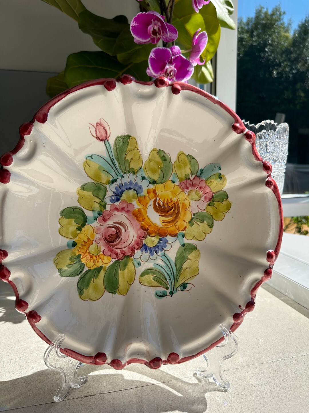 Italian Vintage Ceramic Wall Plates Paoli Ceramics Sicily Italy Etsy Italian vintage ceramic wall plates paoli ceramics sicily italy etsy