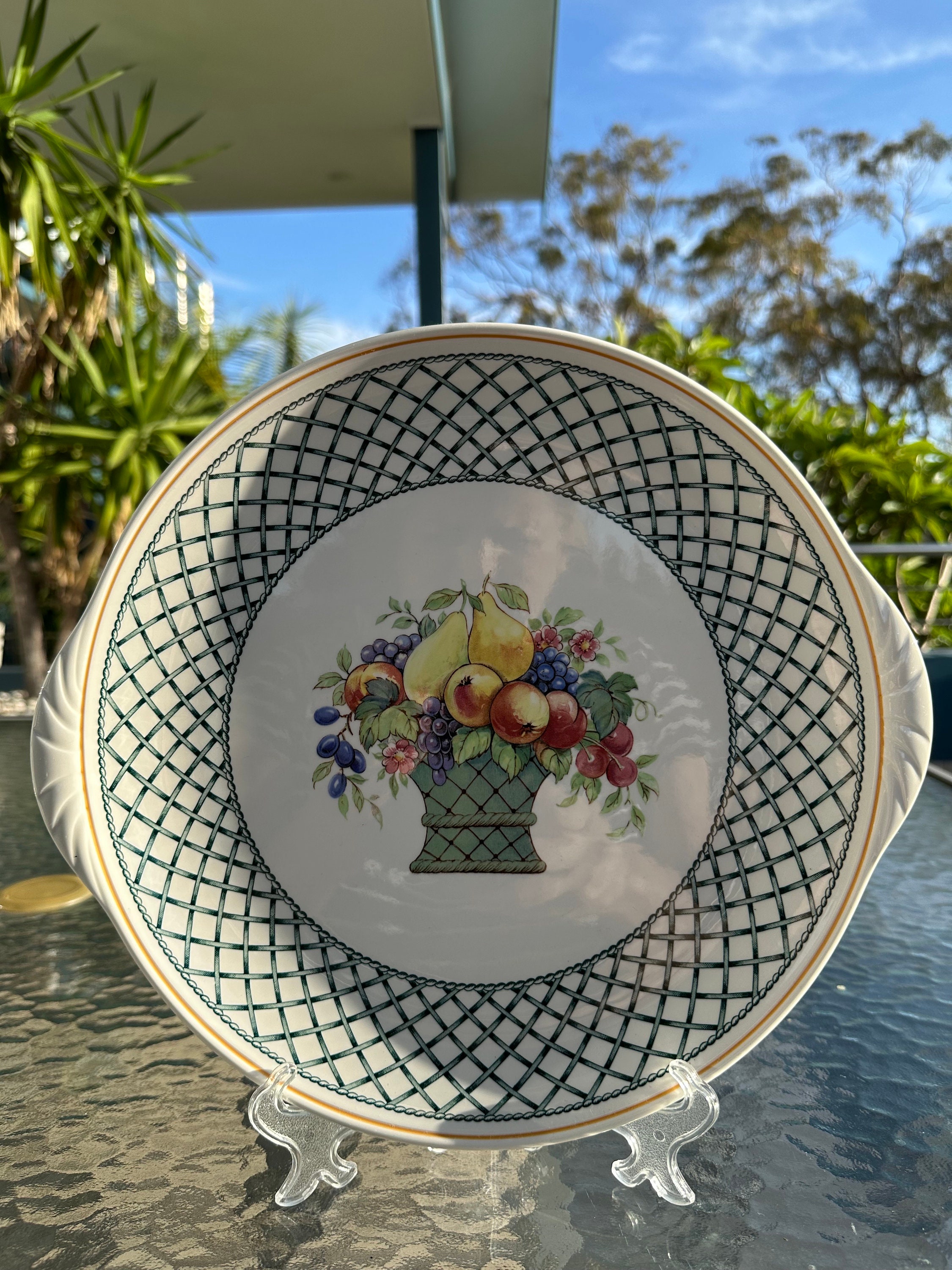 Villeroy Boch Germany BASKET Porcelain Cake Serving Plate - Main Image