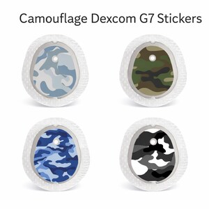Camo Collection Dexcom G7 Stickers  | Dexcom G7 Stickers | Diabetes Stickers | Type 1 Diabetes | Cute CGM Sticker
