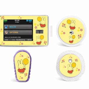 Cute Balloon Bunny| t slim pump Cover Stickers | Dexcom G6 Stickers | Diabetes Stickers | Type 1 Diabetes | Diabetic | Dexcom G7 | Libre