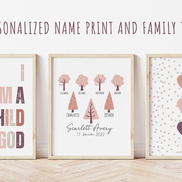Baby Name Nursery Etsy