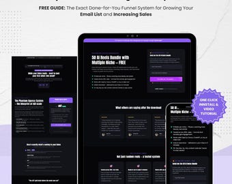 Systeme.io Template für Digitale Produkte – DFY Bleimagnet für Online Business & Kursdesigner
