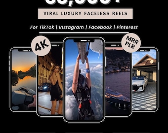 33.000+ Luxus Rollen Bündel Faceless Rich Lifestyle Videos für Instagram, TikTok & YouTube, MRR + PLR