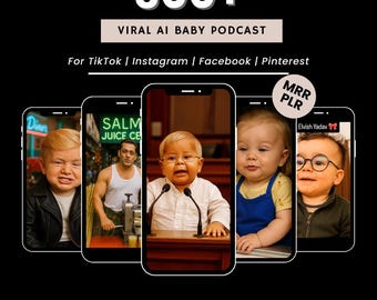 300+ Viral AI Baby Reels Bundle – Instagram, TikTok Shorts (PLR MRR)