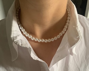 Classic vintage pearl necklace for men and women in 42 cm Easter Easter gift