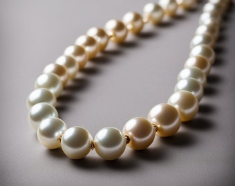 Collier de perles vintage classique pour hommes et femmes en 41 cm