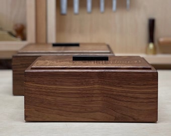 Heirloom Keepsake Box / Handmade Wooden Box / Walnut