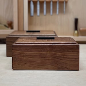 Heirloom Keepsake Box / Handmade Wooden Box / Walnut