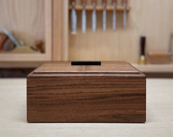 Heirloom Keepsake Box / Handmade Wooden Box / Walnut