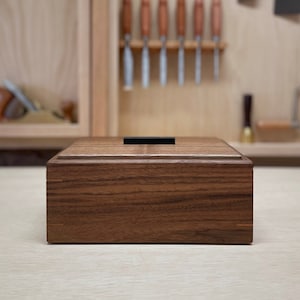 Heirloom Keepsake Box / Handmade Wooden Box / Walnut