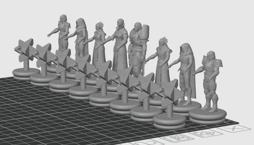 Destiny Vanguard Chess Set .STL Download - Etsy