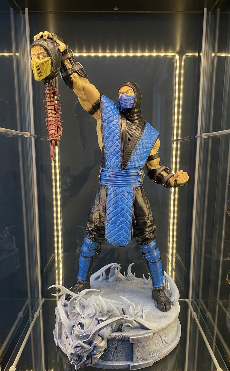 Mortal Kombat Diorama - Sub-zero Vs Scorpion - 1/6 to 1/12 Scale
