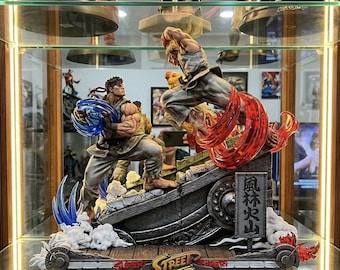Street Fighter Diorama Ryu Ken Statue Sculpture Bust